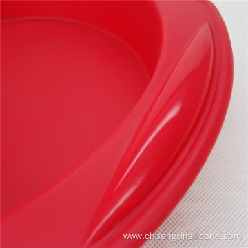 Silicone bakeware -Round cake pan with handle